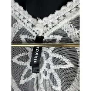 torrid | Intimates & Sleepwear | Torrid Ivory Lace Ruana Boho Crochet ...
